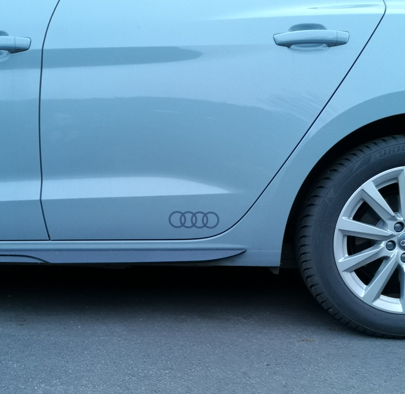 2x Audi Ringe Autoaufkleber Decal Tuning Sticker JDM